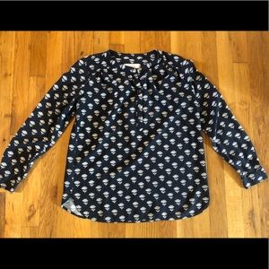Loft Henley blouse, size XS